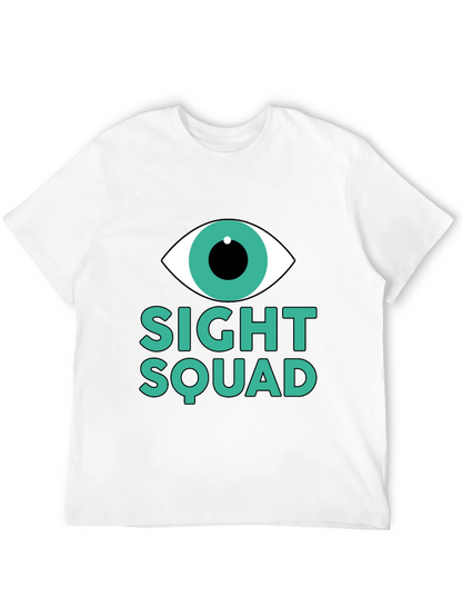 Camiseta Negra Sight Squad Ojo Gráfico Unisex