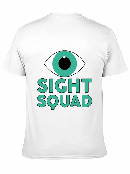 Camiseta Negra Sight Squad Ojo Gráfico Unisex