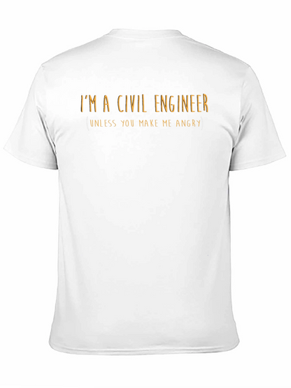 Camiseta Ingeniero Civil - No me hagas enojar