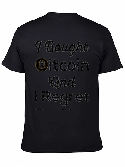 Camiseta Negra: Compré Bitcoin Y Me Arrepiento