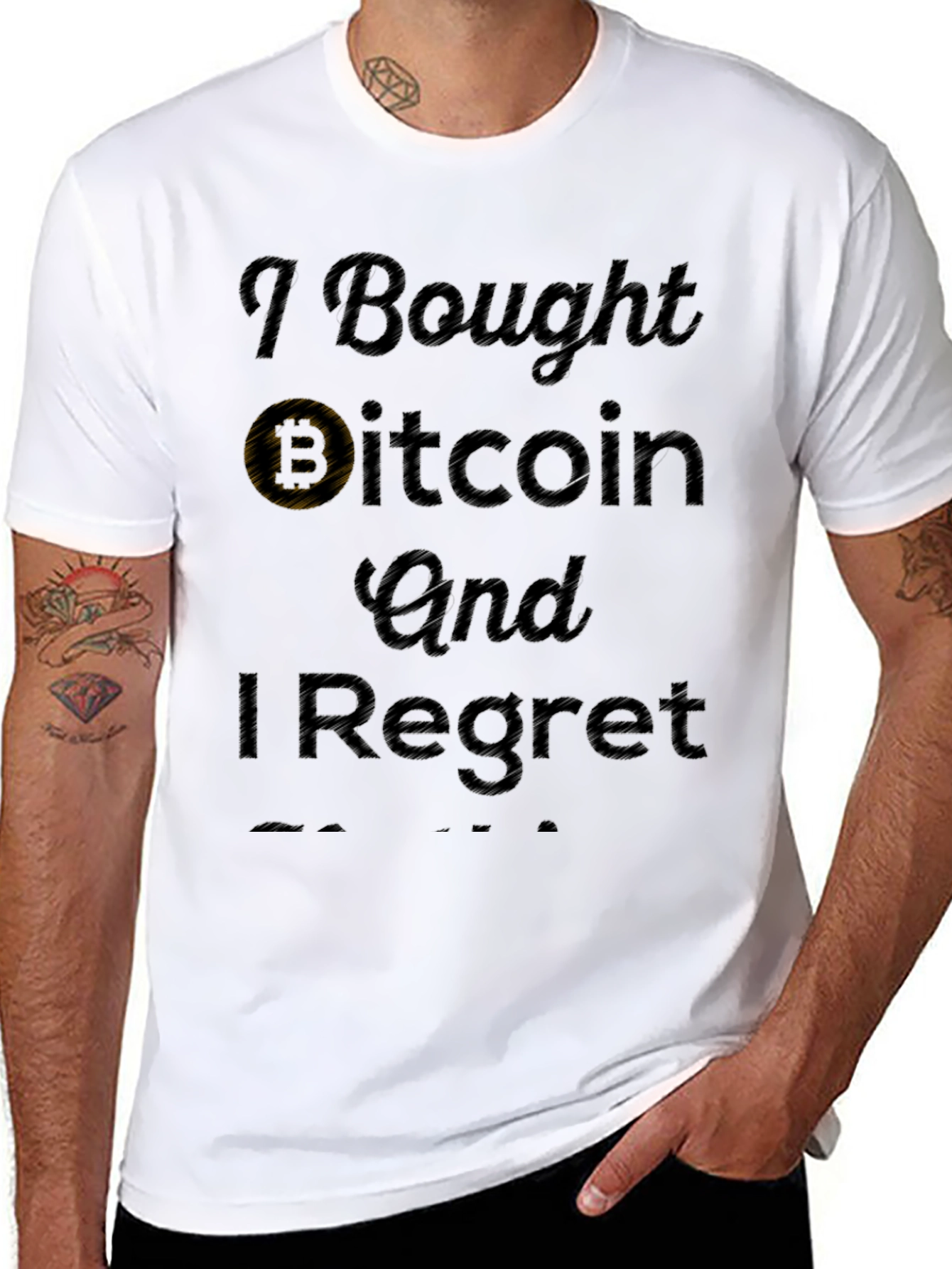 Camiseta Negra: Compré Bitcoin Y Me Arrepiento