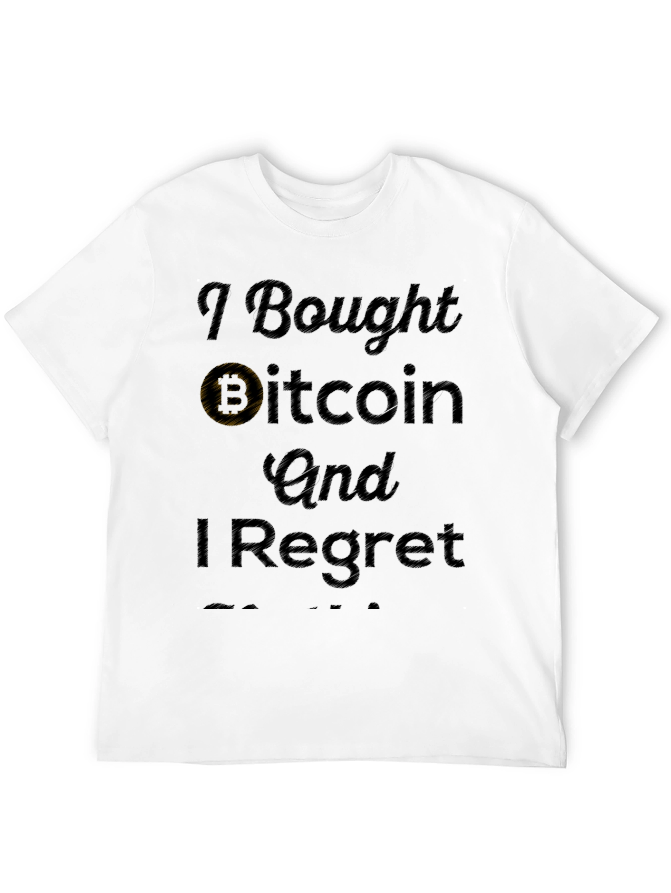 Camiseta Negra: Compré Bitcoin Y Me Arrepiento