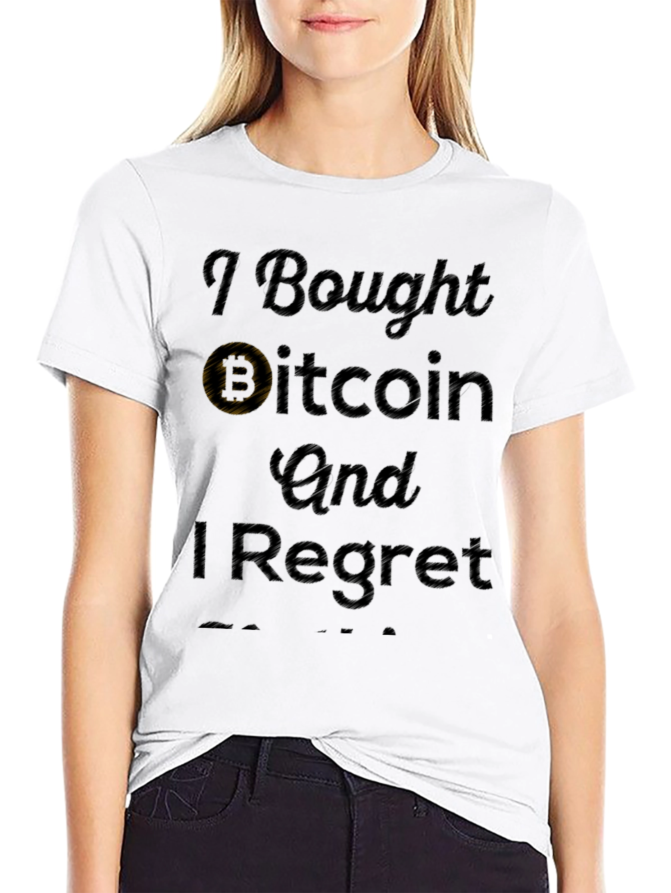 Camiseta Negra: Compré Bitcoin Y Me Arrepiento