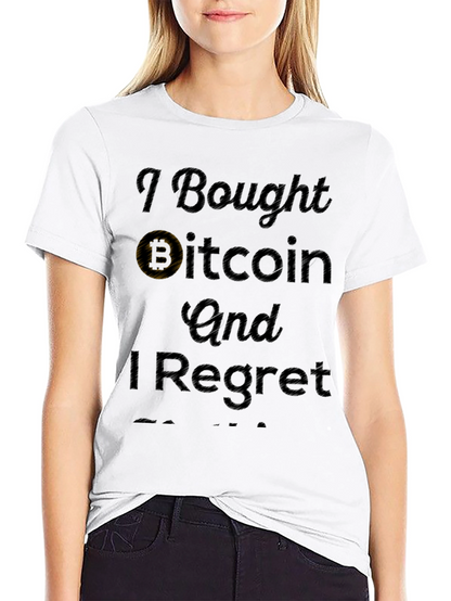 Camiseta Negra: Compré Bitcoin Y Me Arrepiento