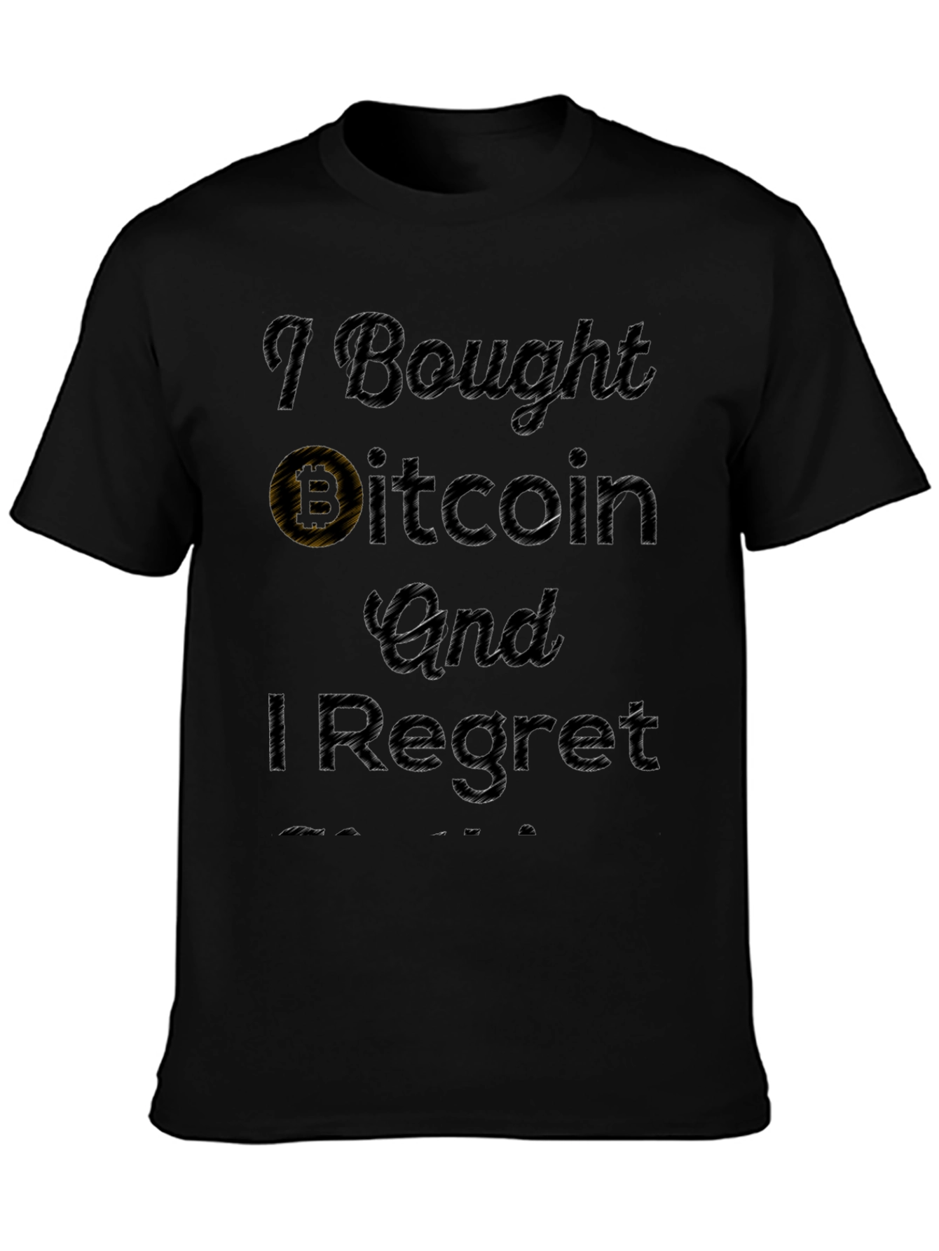 Camiseta Negra: Compré Bitcoin Y Me Arrepiento