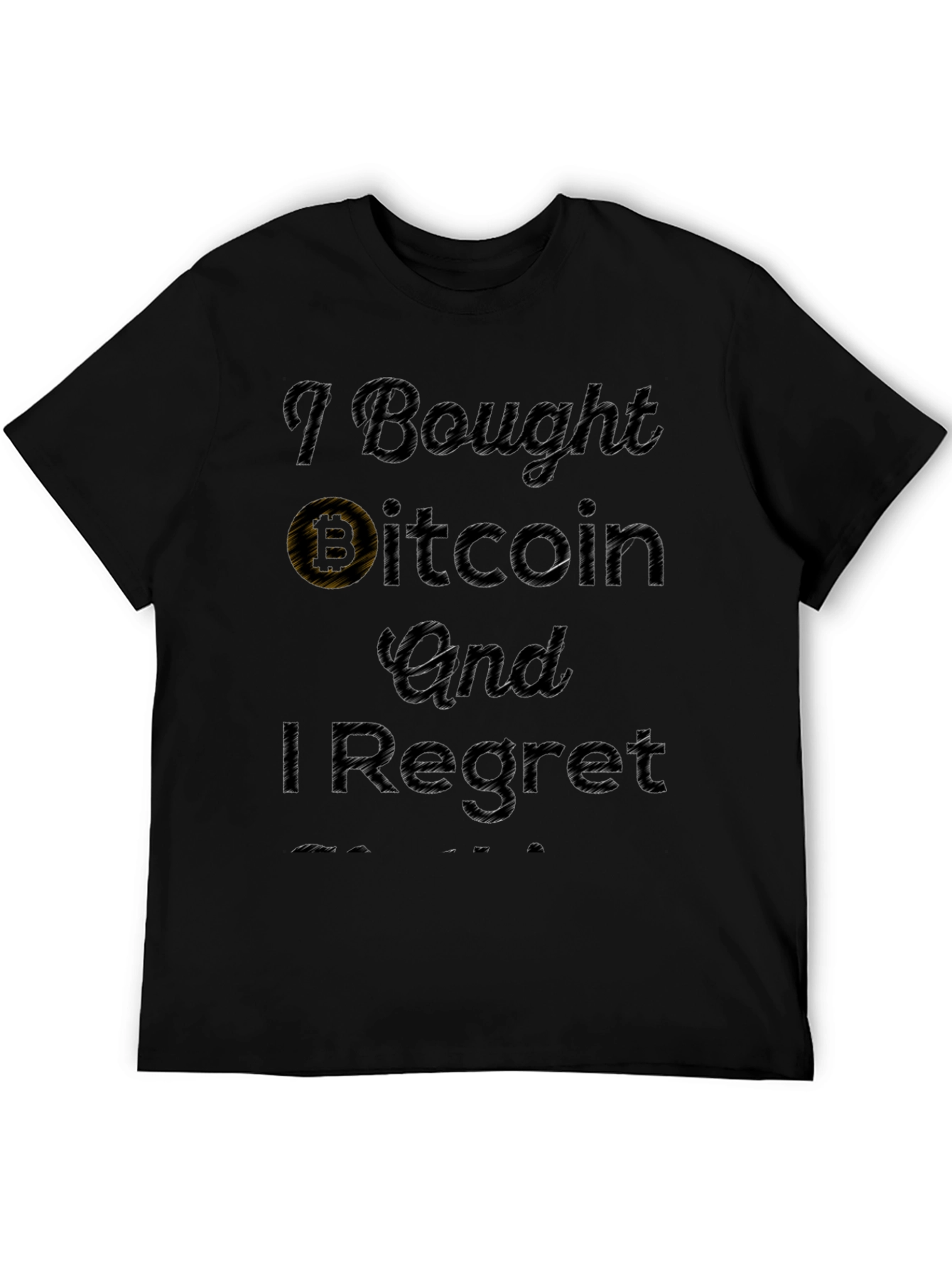 Camiseta Negra: Compré Bitcoin Y Me Arrepiento