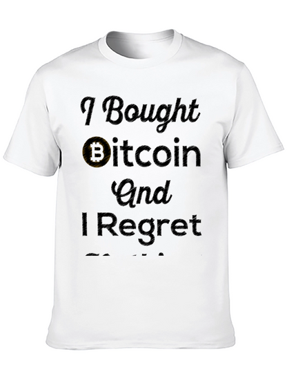 Camiseta Negra: Compré Bitcoin Y Me Arrepiento