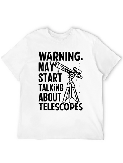 Camiseta Negra con Diseño de Telescopio