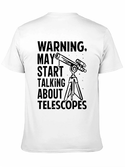 Camiseta Negra con Diseño de Telescopio