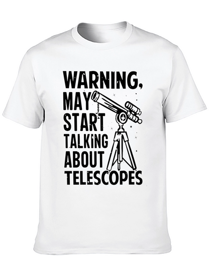 Camiseta Negra con Diseño de Telescopio