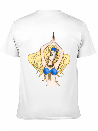 Camiseta Negra con Diseño de Bailarina Animada