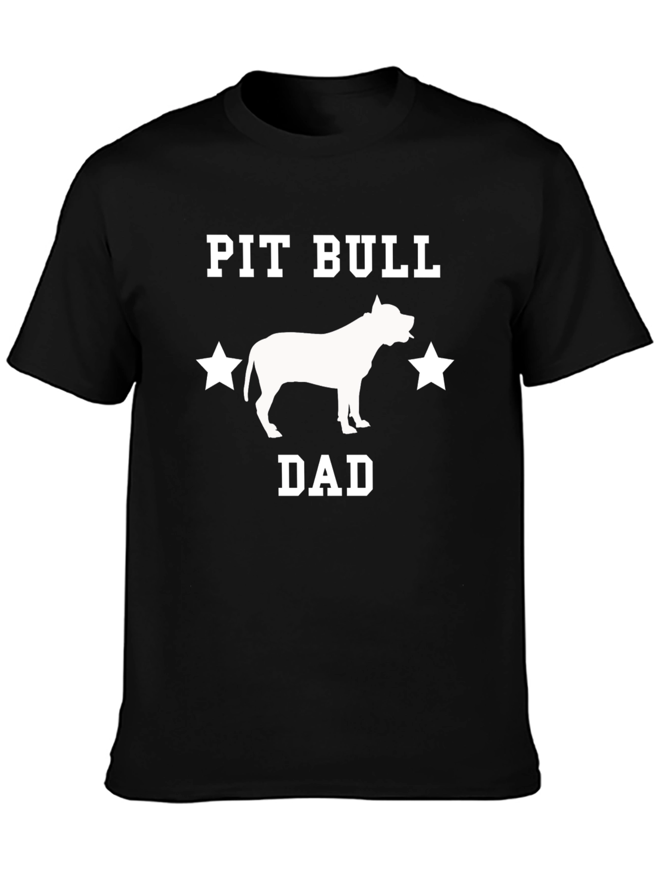 Camiseta Negra Pit Bull Dad