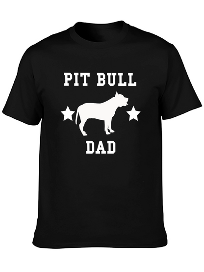 Camiseta Negra Pit Bull Dad