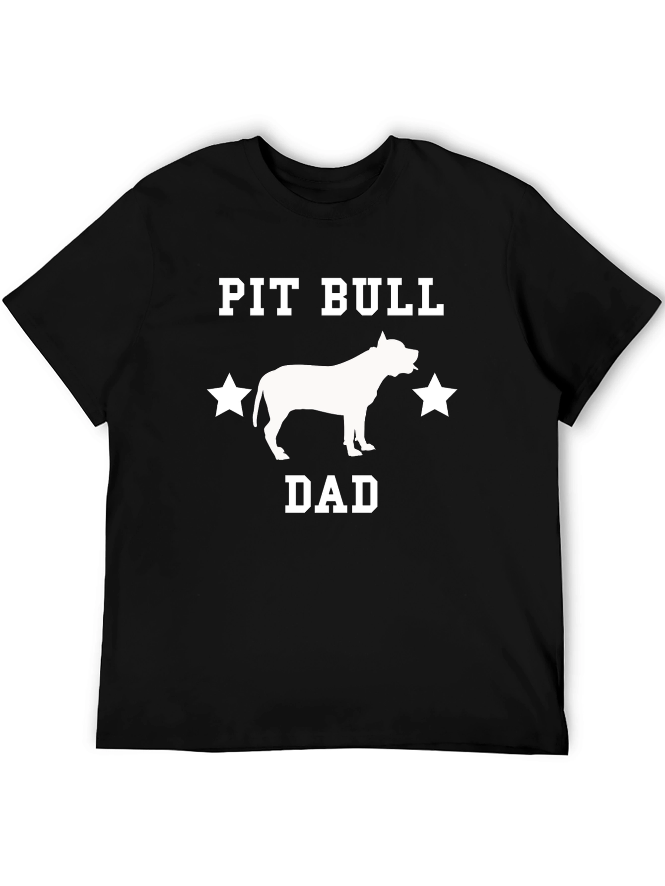 Camiseta Negra Pit Bull Dad