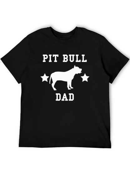 Camiseta Negra Pit Bull Dad