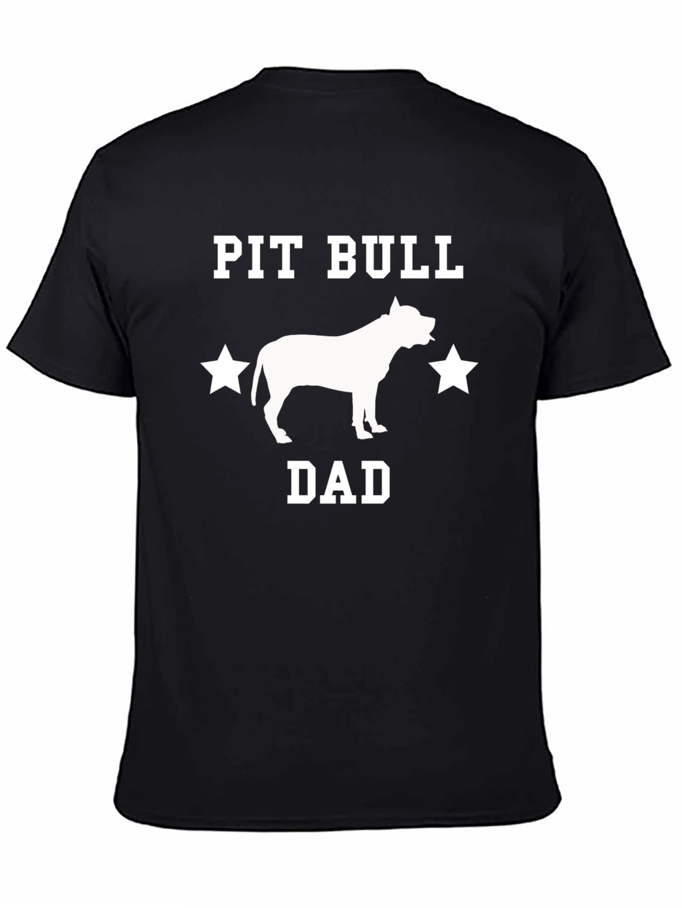 Camiseta Negra Pit Bull Dad