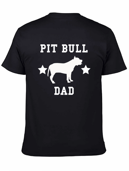 Camiseta Negra Pit Bull Dad