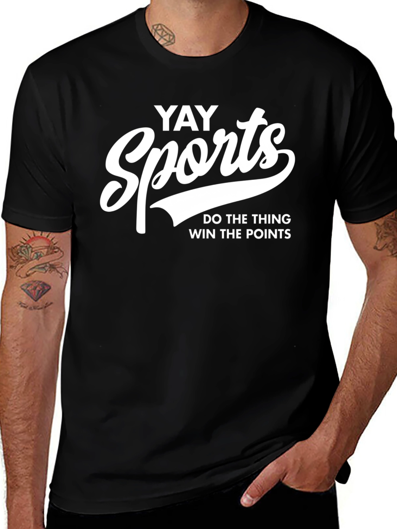 Camiseta Negra Yay Sports para Aficionados