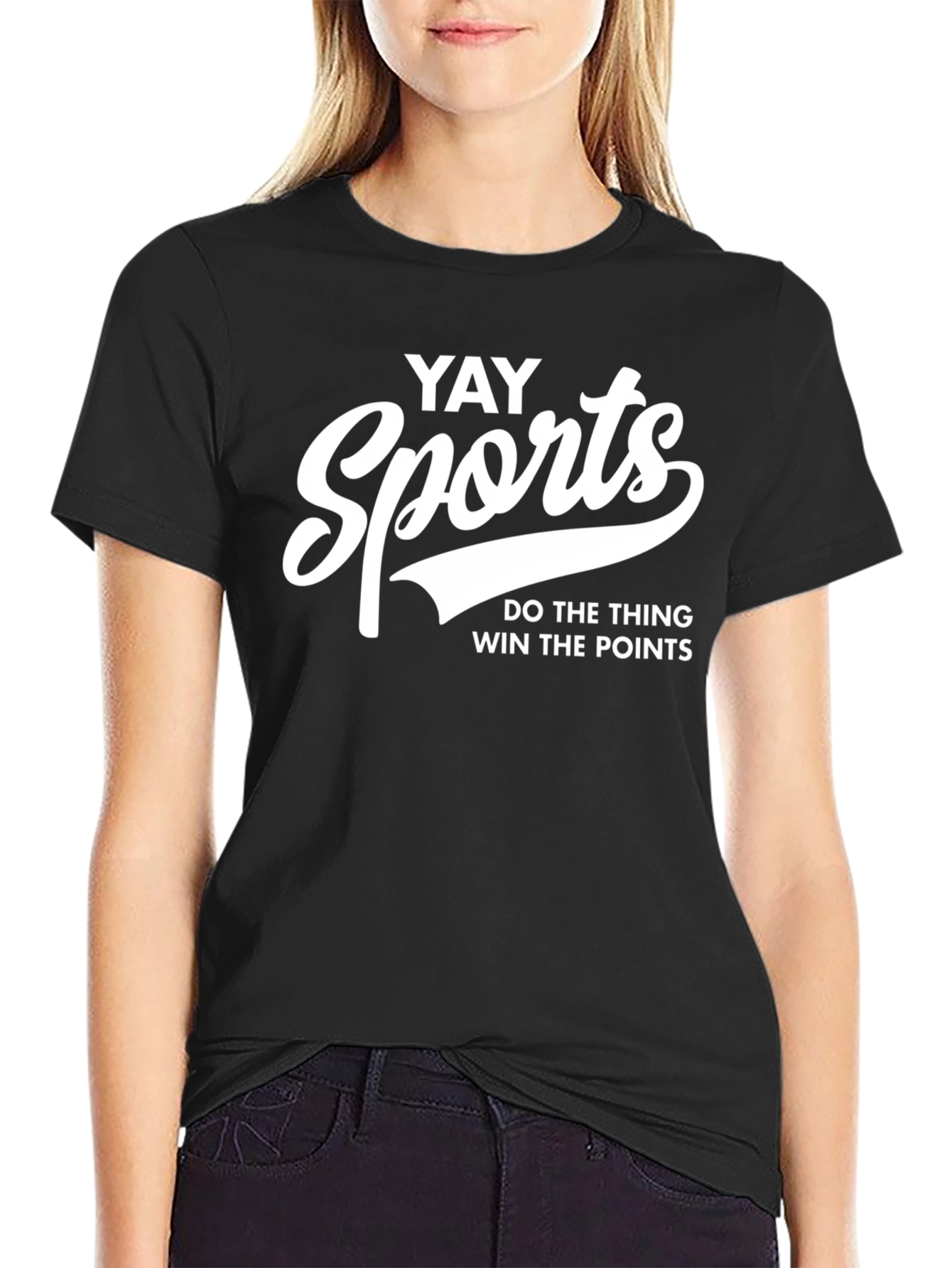 Camiseta Negra Yay Sports para Aficionados