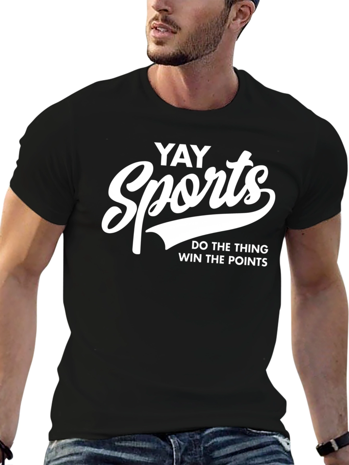 Camiseta Negra Yay Sports para Aficionados