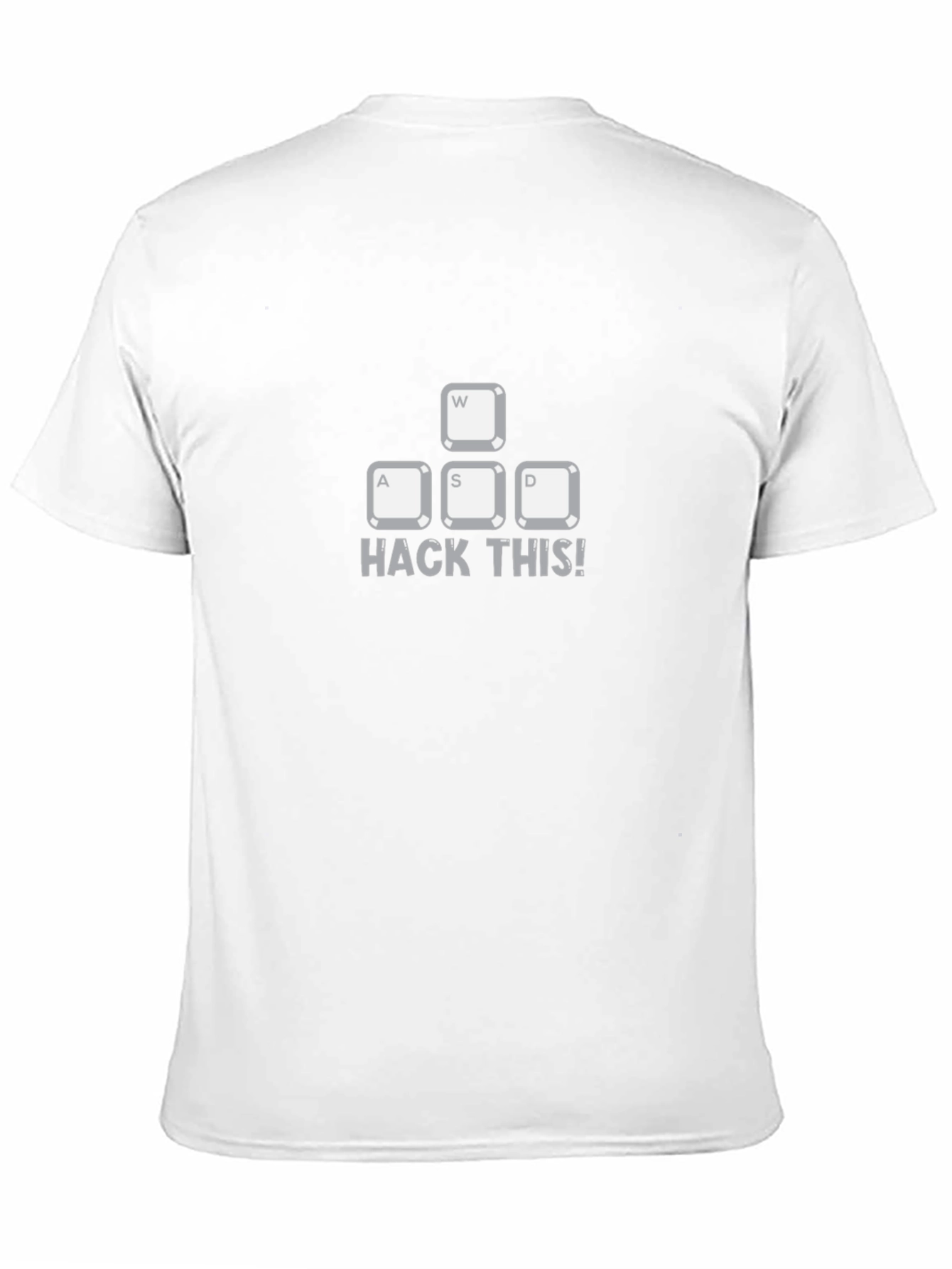 Camiseta Negra: Hack This! Teclas WASD para Programadores