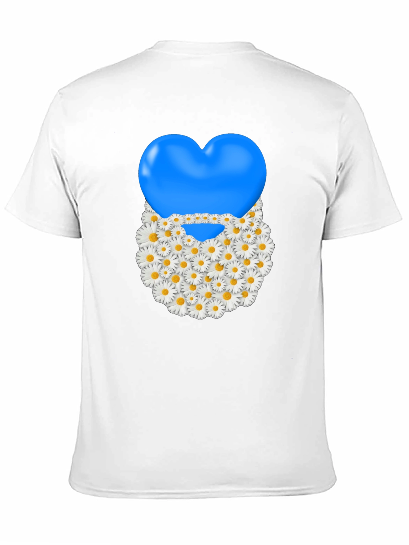 Camiseta Negra con Corazón Floral