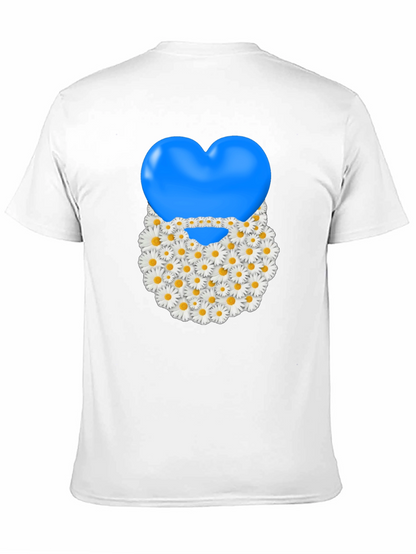 Camiseta Negra con Corazón Floral