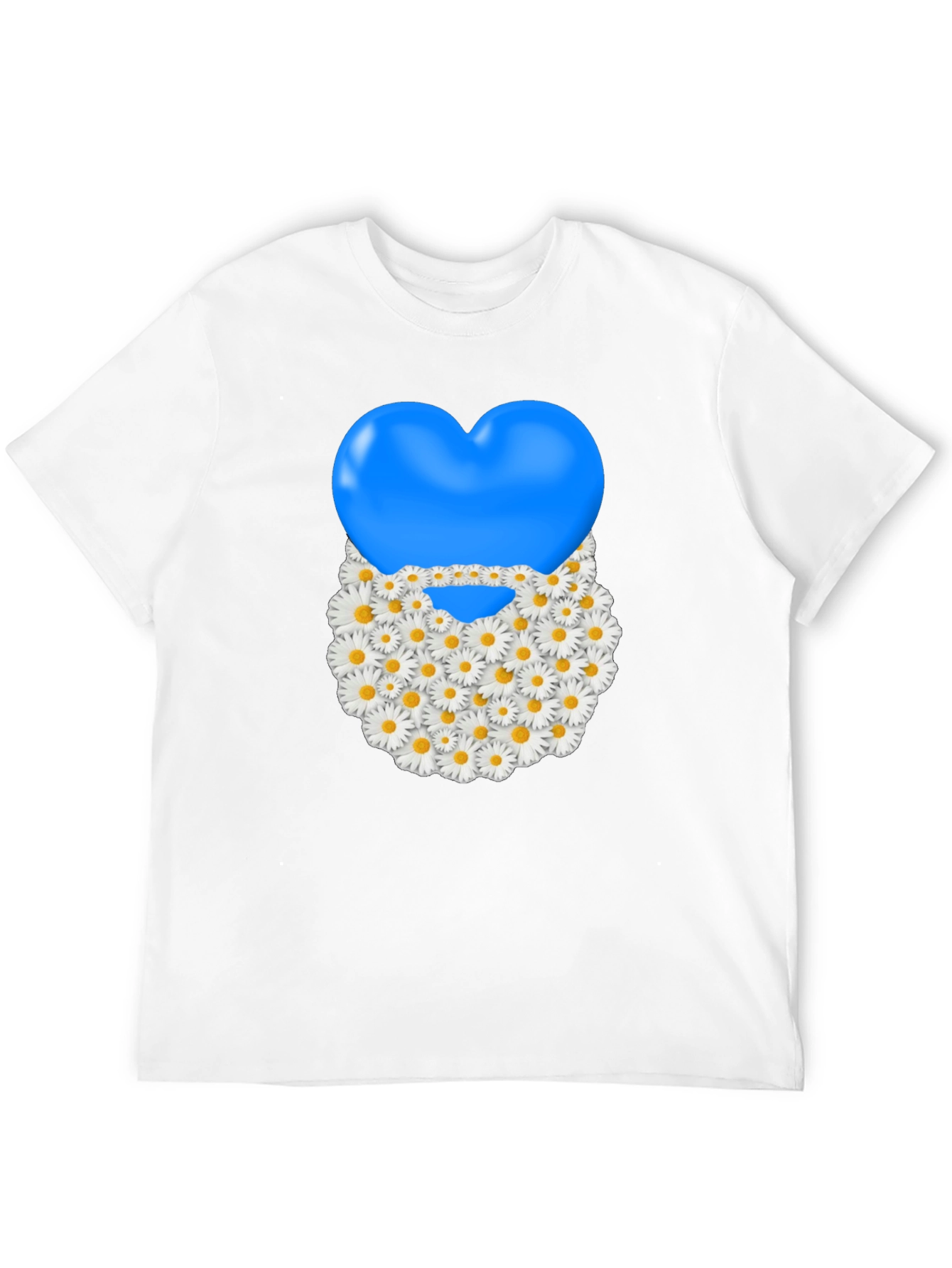 Camiseta Negra con Corazón Floral