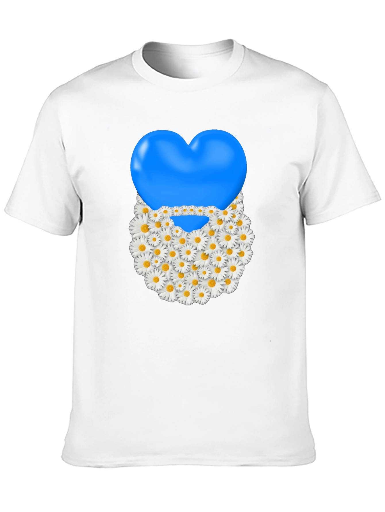 Camiseta Negra con Corazón Floral