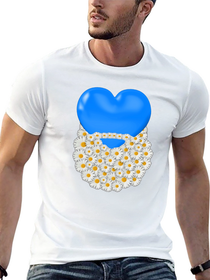 Camiseta Negra con Corazón Floral