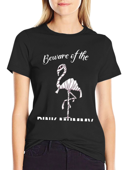 Camiseta Negra - Flamingo Momia