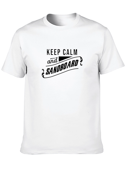 Camiseta Negra Keep Calm and Sandboard
