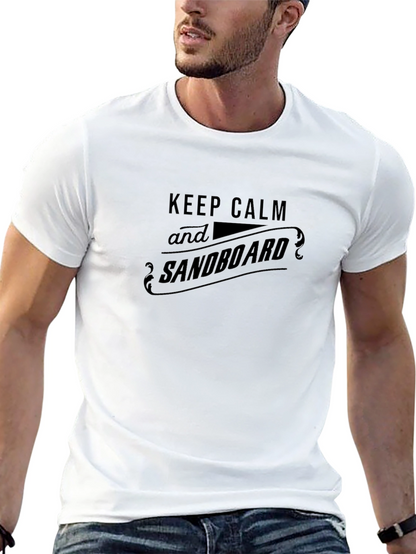 Camiseta Negra Keep Calm and Sandboard