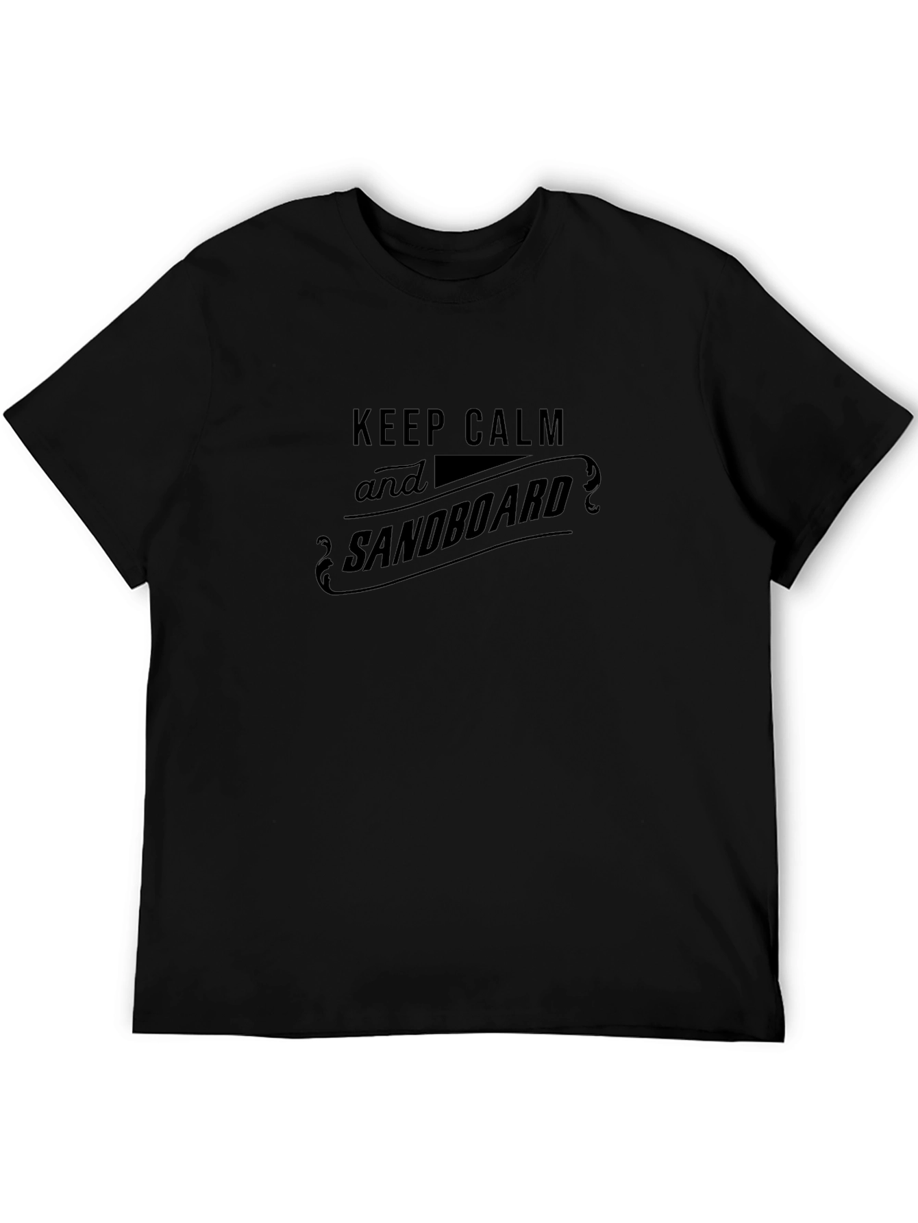 Camiseta Negra Keep Calm and Sandboard