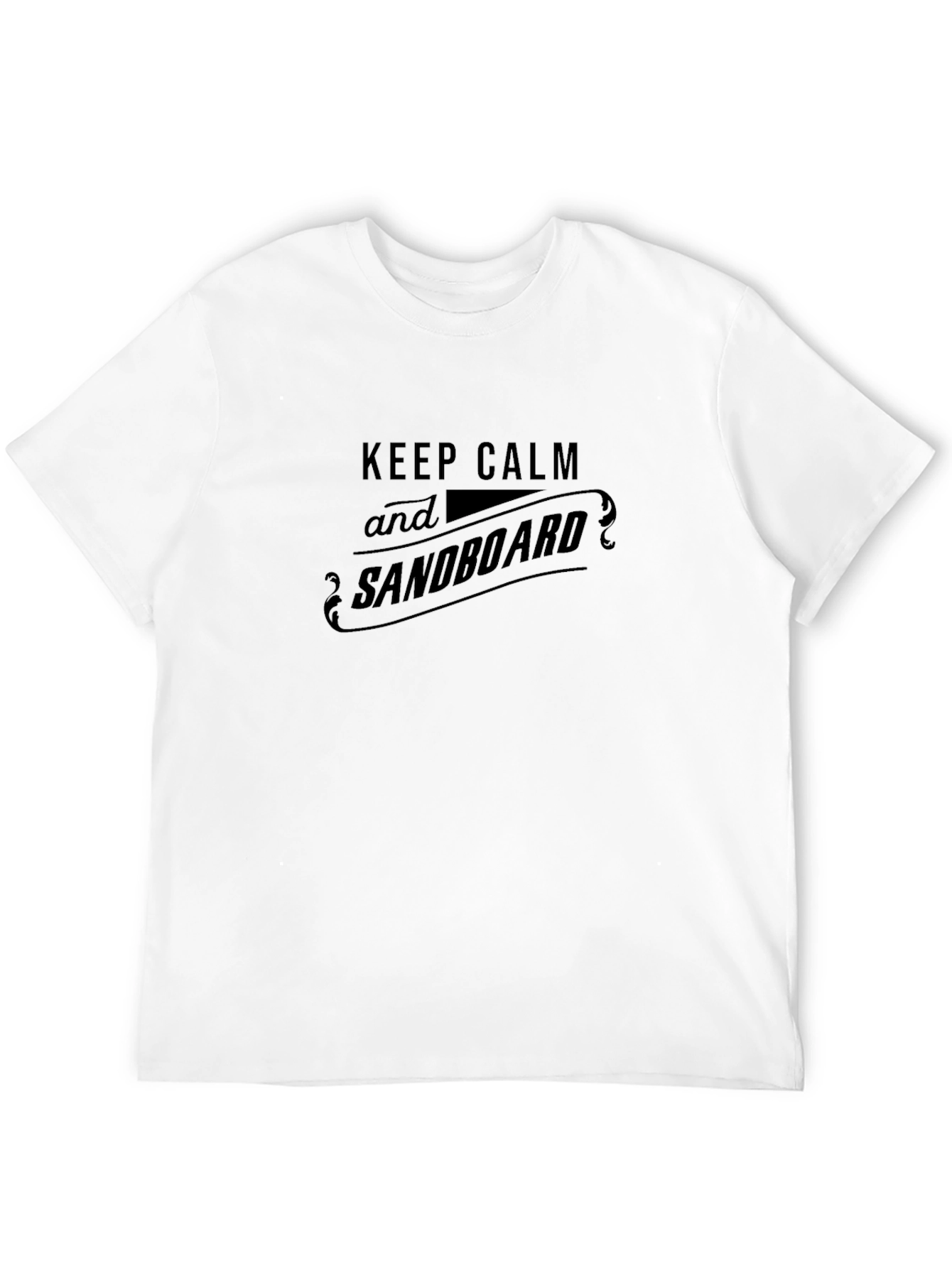 Camiseta Negra Keep Calm and Sandboard