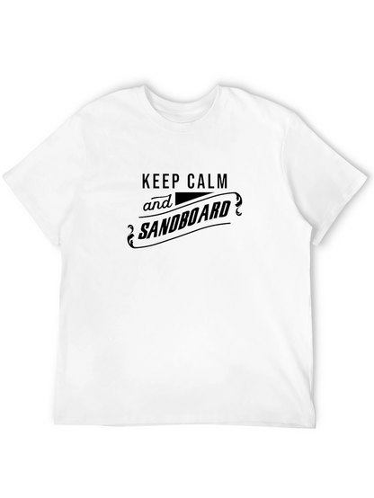 Camiseta Negra Keep Calm and Sandboard