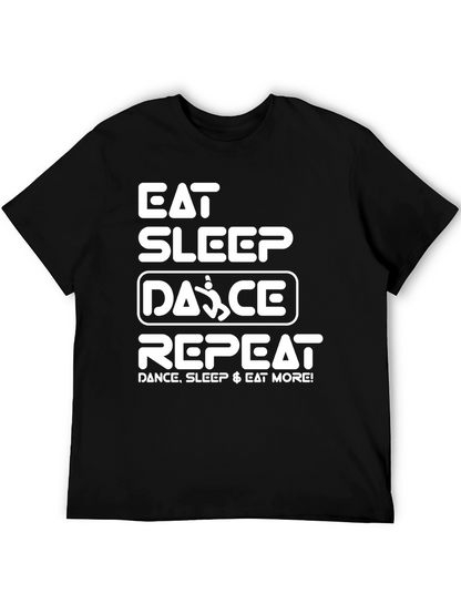 Camiseta Negra: Eat Sleep Dance Repeat