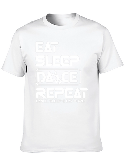 Camiseta Negra: Eat Sleep Dance Repeat