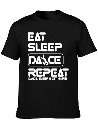 Camiseta Negra: Eat Sleep Dance Repeat