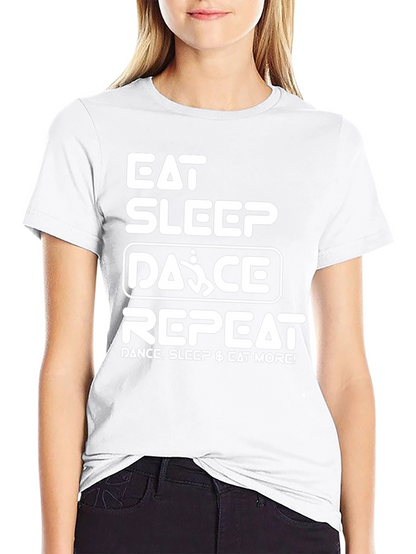 Camiseta Negra: Eat Sleep Dance Repeat