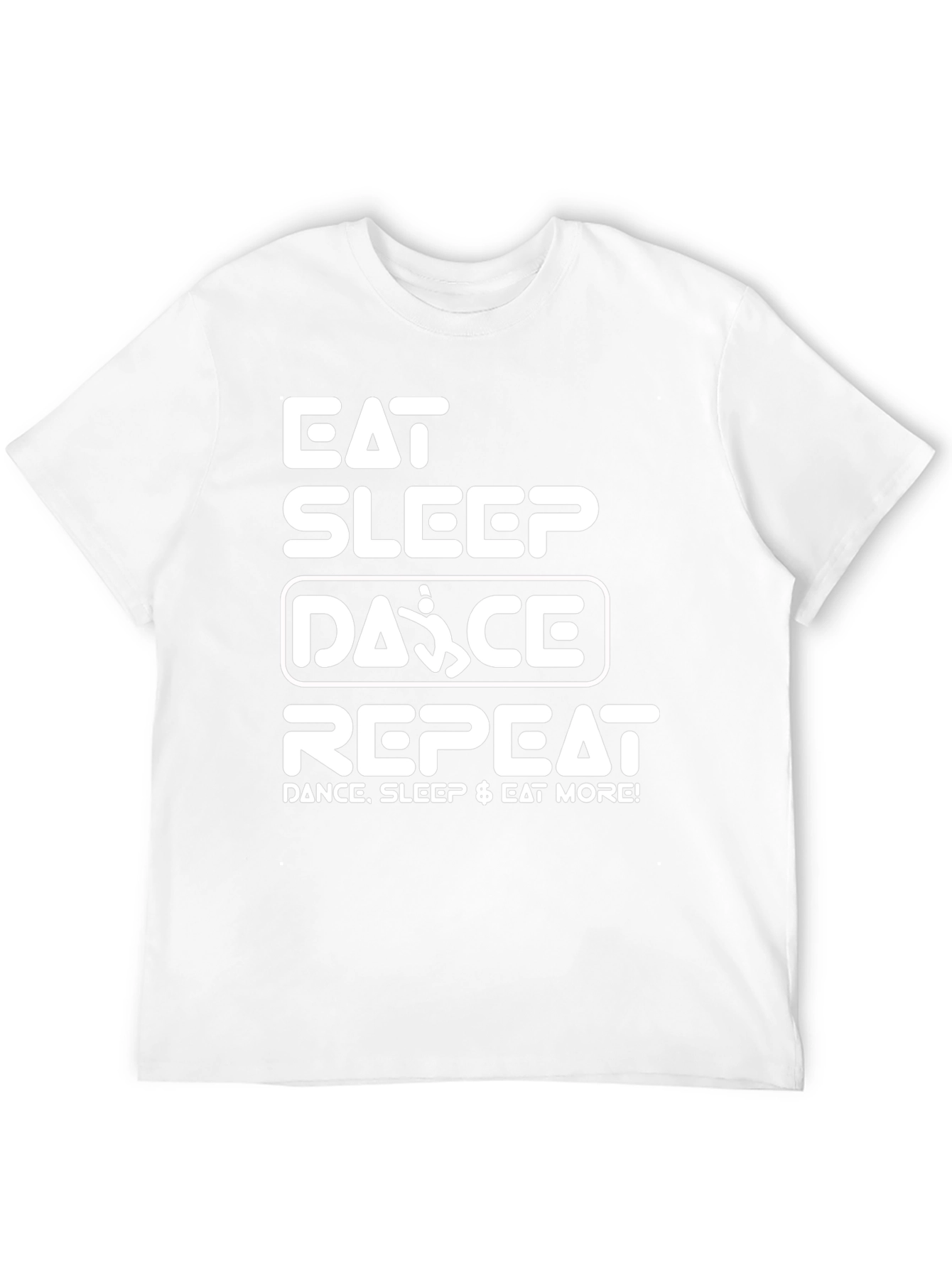Camiseta Negra: Eat Sleep Dance Repeat