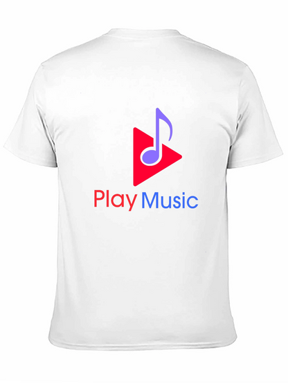 Camiseta Negra Play Music para Amantes de la Música