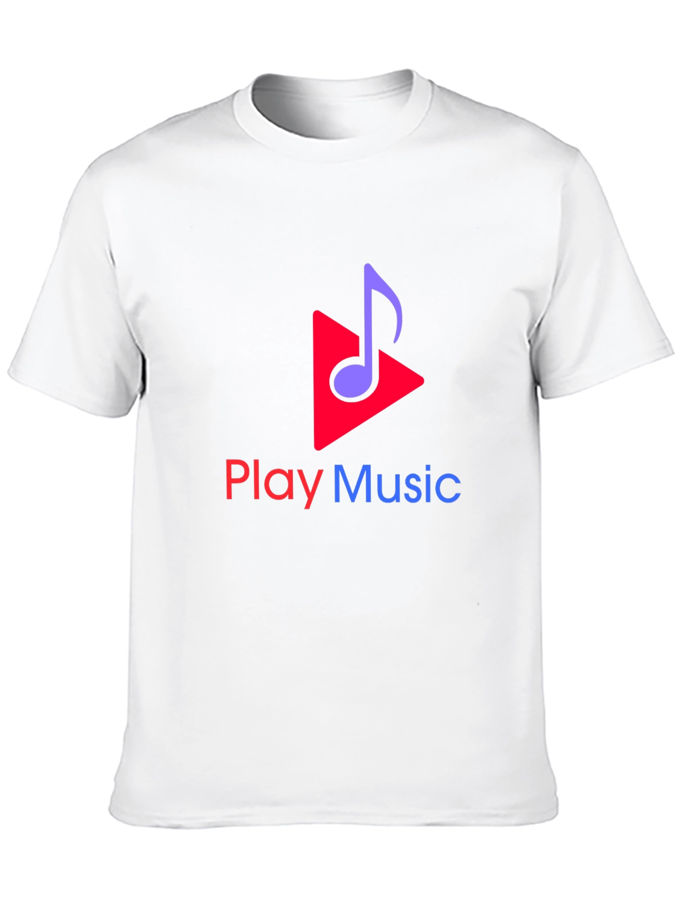 Camiseta Negra Play Music para Amantes de la Música