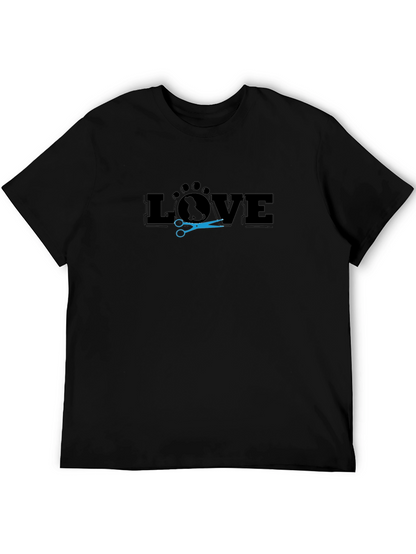 Camiseta Negra Love Peluquería Canina