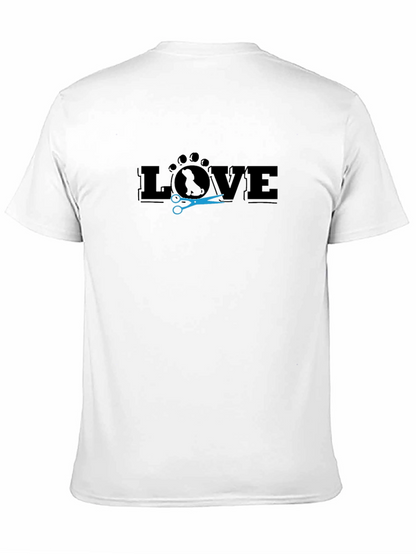 Camiseta Negra Love Peluquería Canina