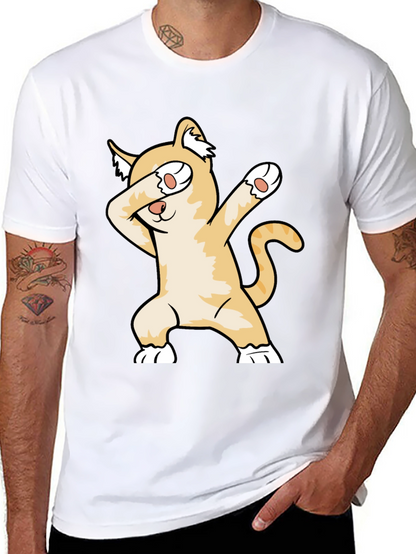 Camiseta Negra con Gato Dabbing