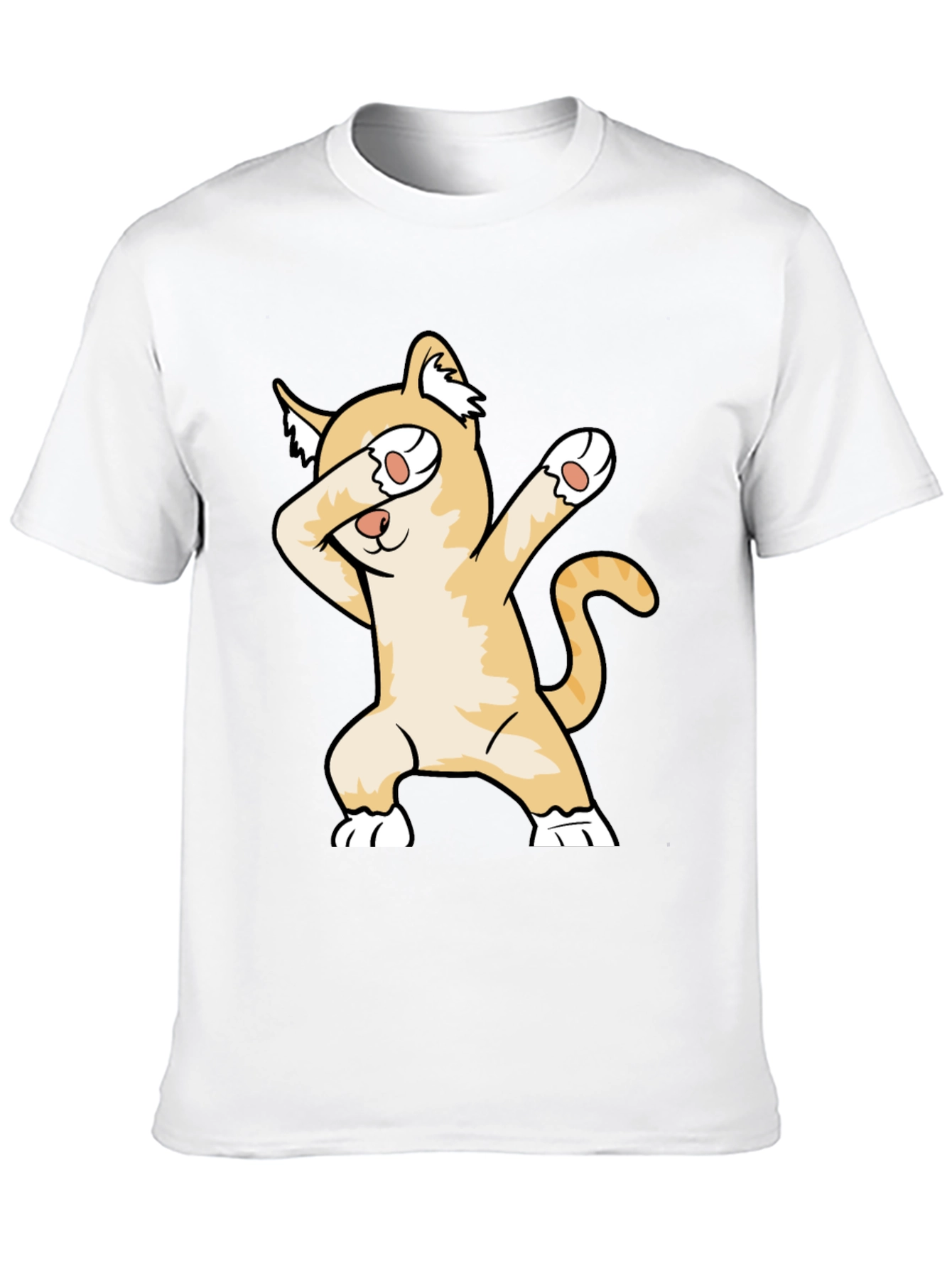Camiseta Negra con Gato Dabbing