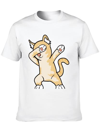 Camiseta Negra con Gato Dabbing