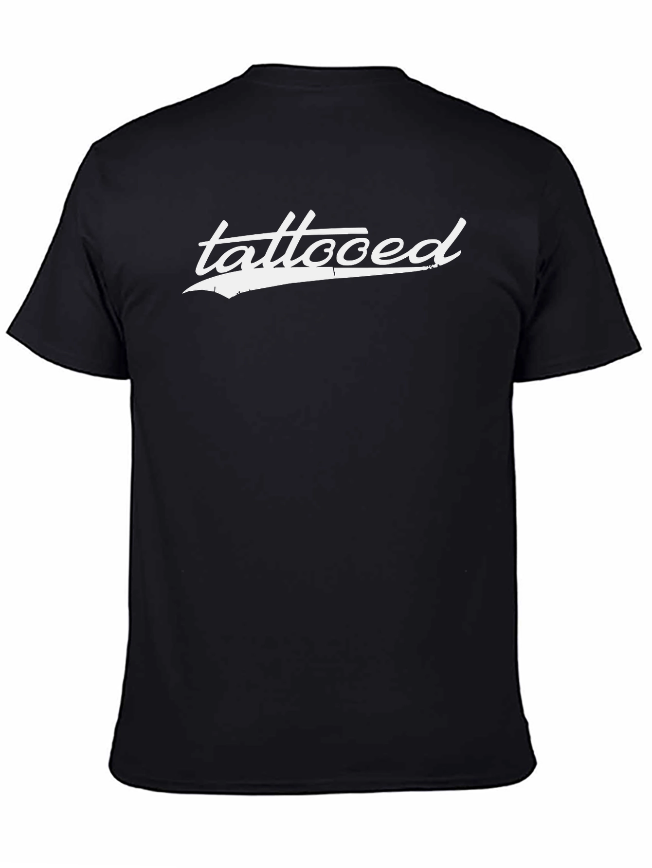 Camiseta Negra Hombre Tattooed Estilo Casual