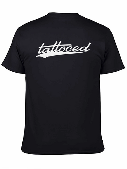 Camiseta Negra Hombre Tattooed Estilo Casual